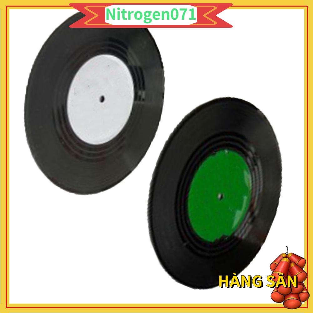 Nitrogen071 2 Chiếc Kỷ Lục Đế Lót Ly Retro Ngộ Nghĩnh Độc Đáo Bản Ghi Đĩa Uống Thanh Cà Phê