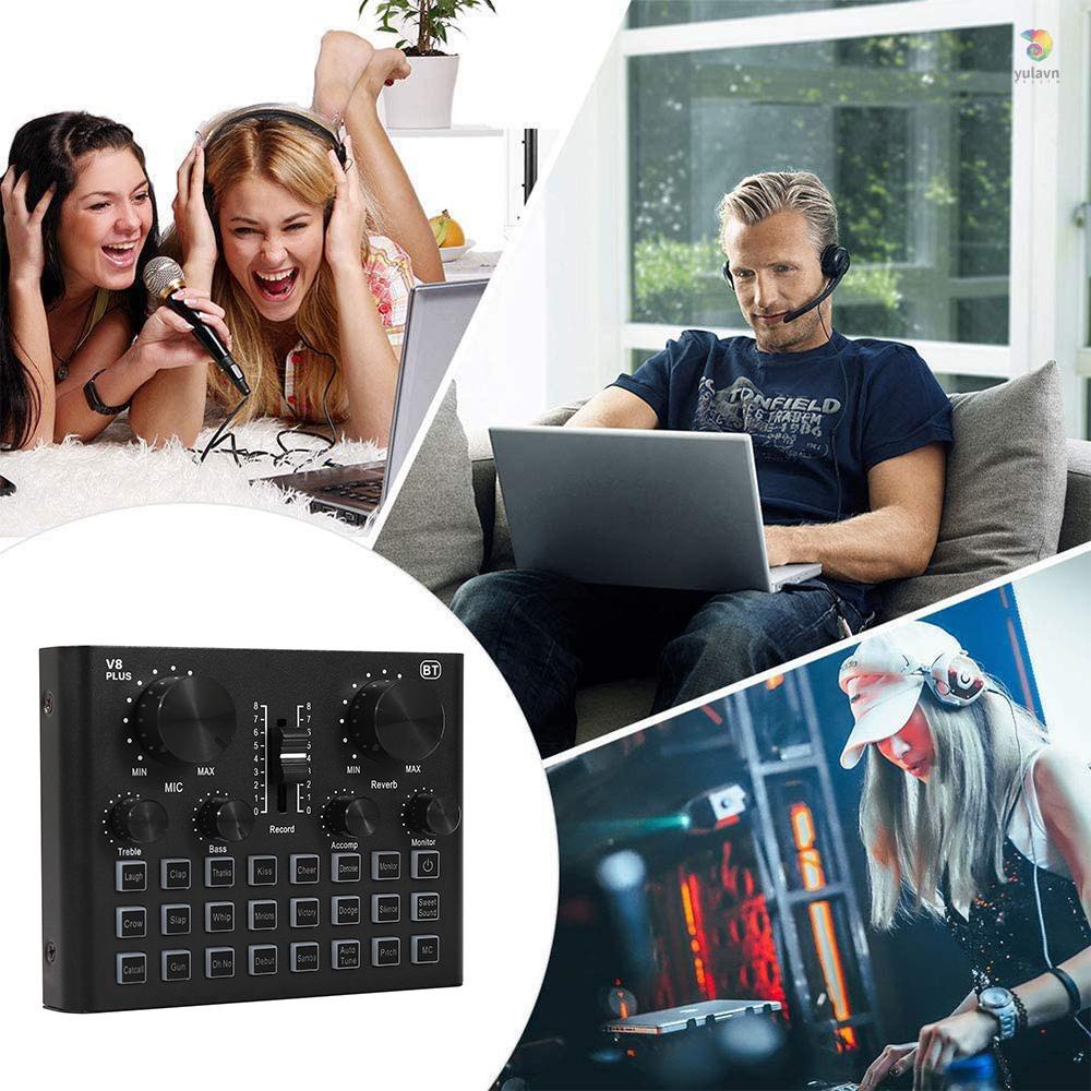 Thẻ Âm Thanh Mini Kết Nối BT Phích Cắm Và Điều Chỉnh Âm Lượng Cao Cho PC / Điện Thoại Thông Minh / Tai Nghe