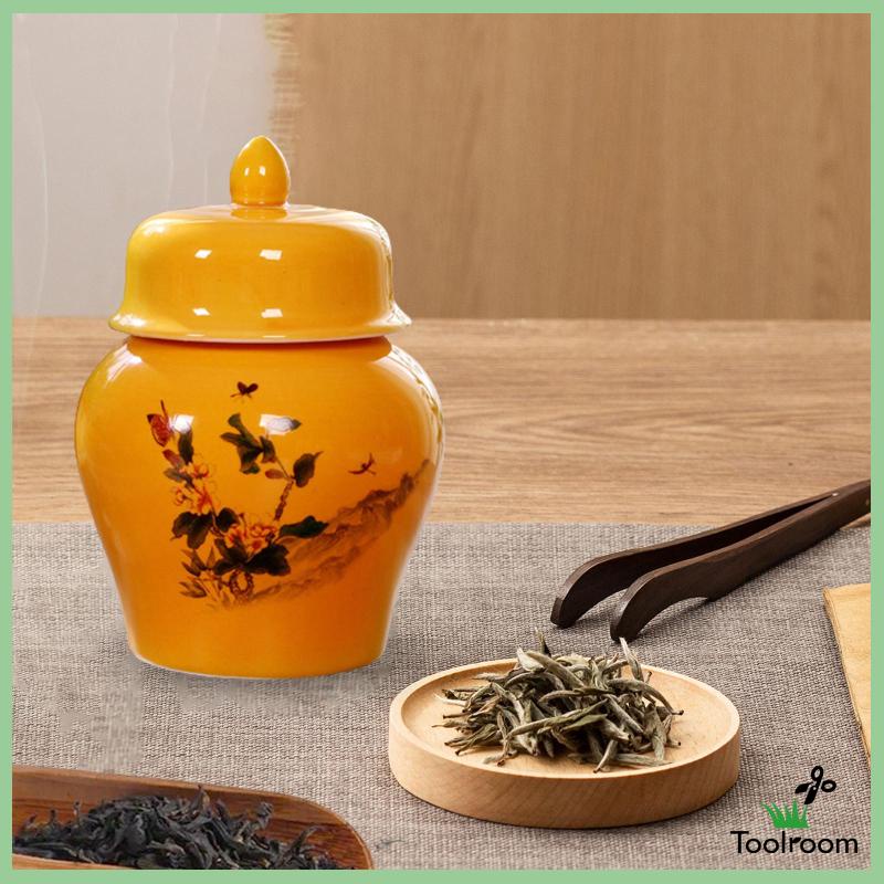 Hũ Gốm Đựng Trà Có Nắp Đậy Tiện Dụng