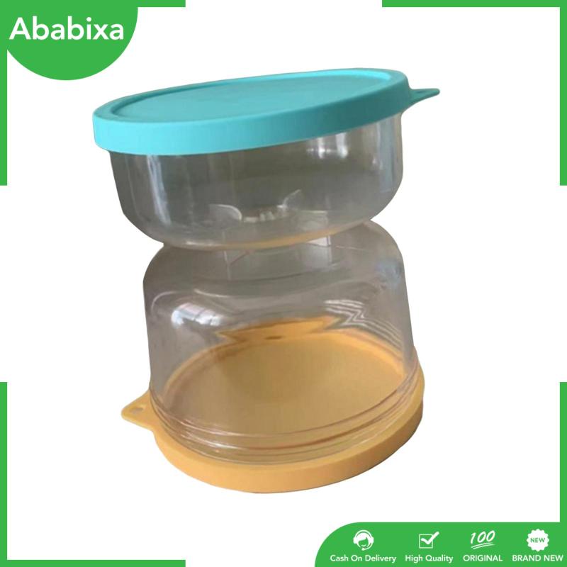 [Ababixa] Hũ Thủy Tinh Đựng Trái Cây / Cà Rốt / Rau Okra Nắp Lật Chống Rò Rỉ Màu Trong Suốt