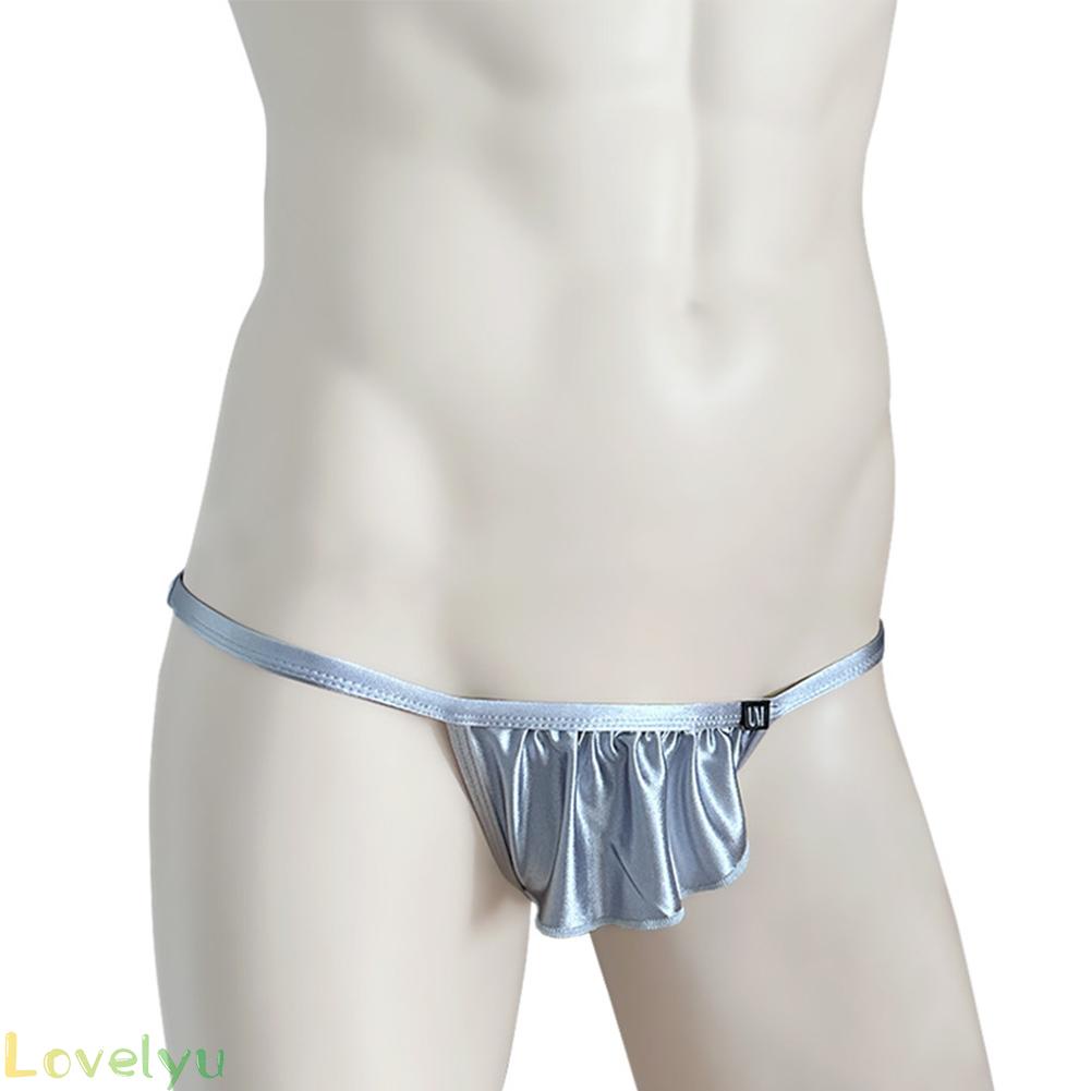 ⭐2023 ⭐Men's Thong Suspender Bikini T-Back Brief Tangas Bulge Pouch Underpant