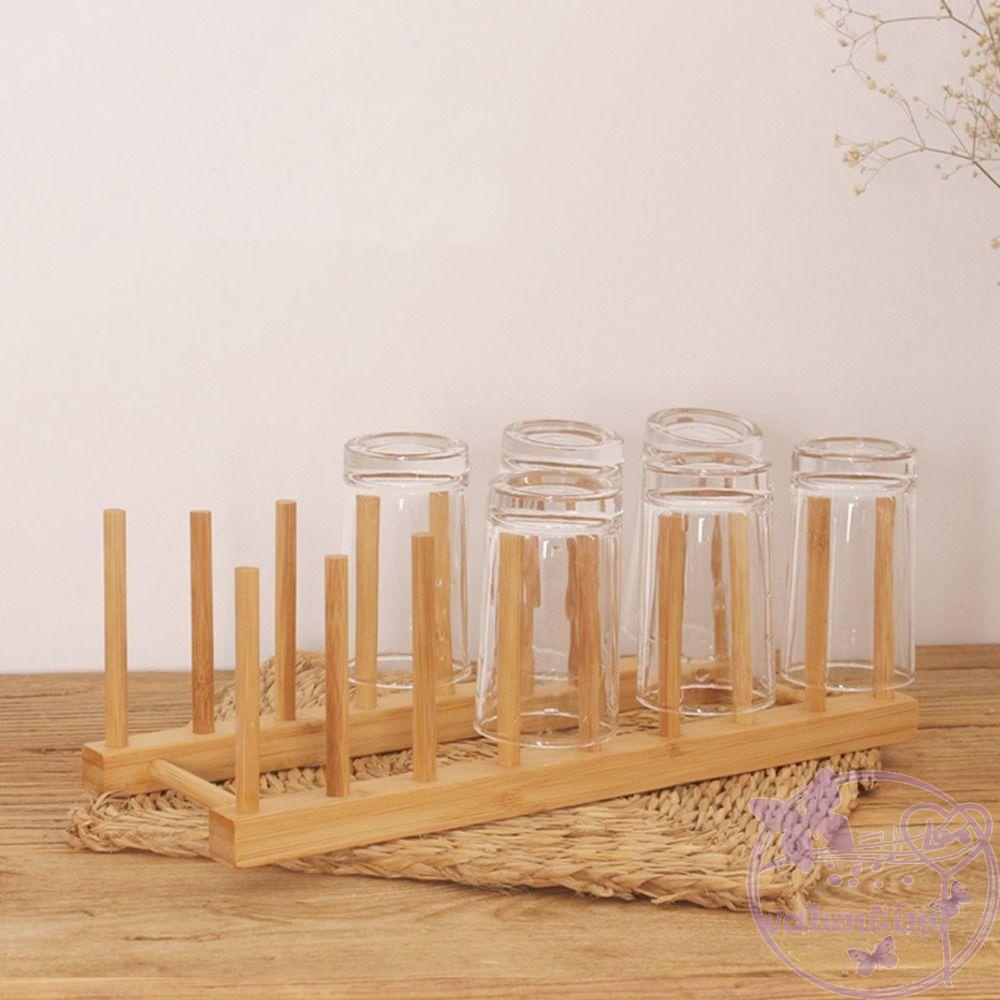 Giá Đỡ Phơi Khô Cốc Uống Nước Bằng Tre Bền Thiết Thực