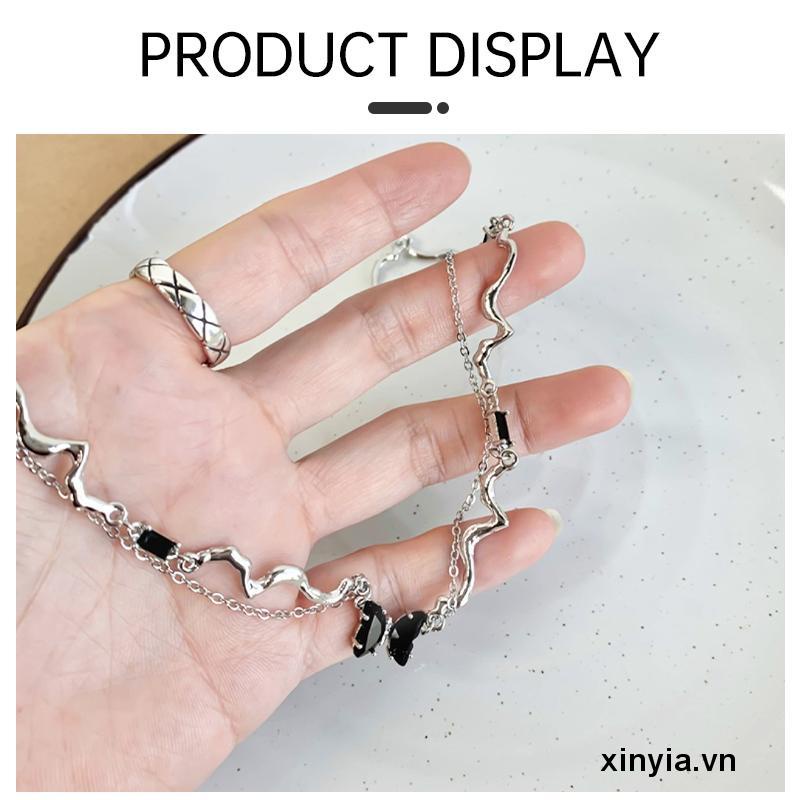 Vòng cổ Hình Bướm Đen Phong Cách hip hop Hàn Quốc Thời Trang Thu Đông Cá Tính