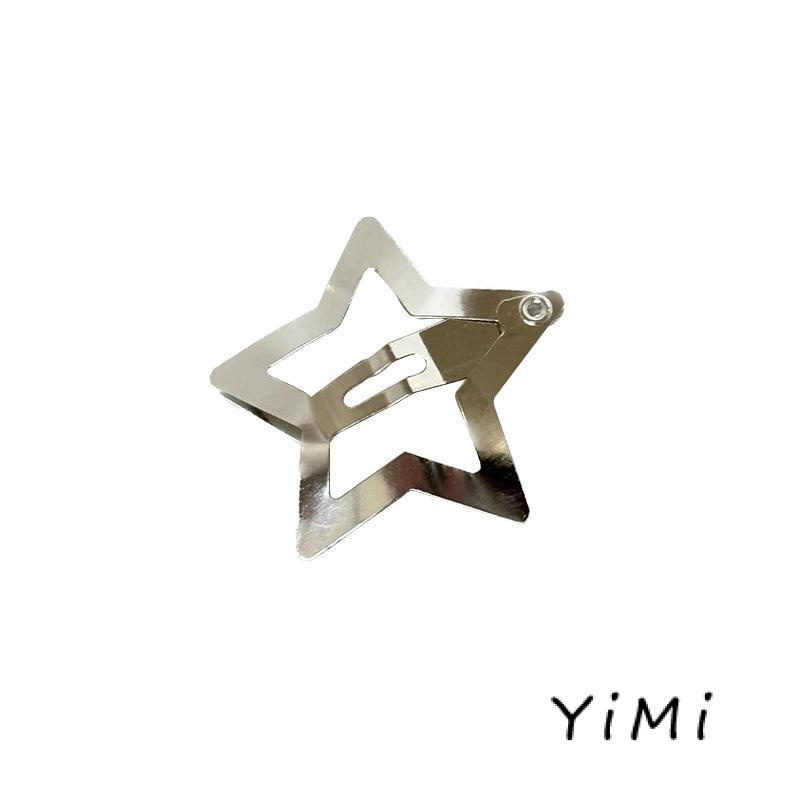 【Thanh toán đích】Kẹp Tóc BB Hình Ngôi Sao Năm Cánh Bằng Kim Loại Dễ Thương Ngọt Ngào Cho Nữ