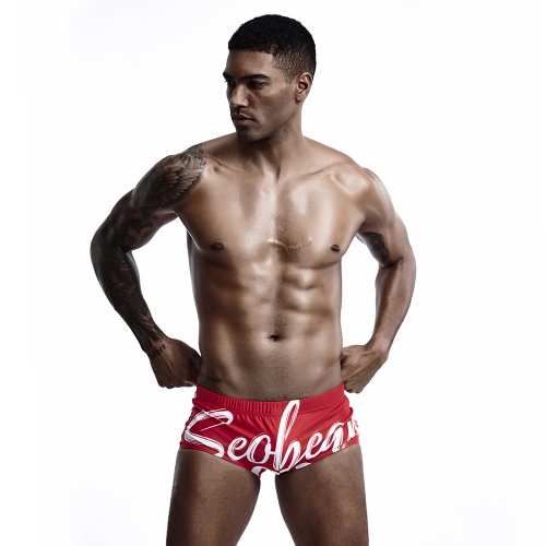 [GYMen]    Seobean Quần Bơi Boxer In Kỹ Thuật Số Thời Trang Đi Biển Mùa Hè Mới Cho Nam