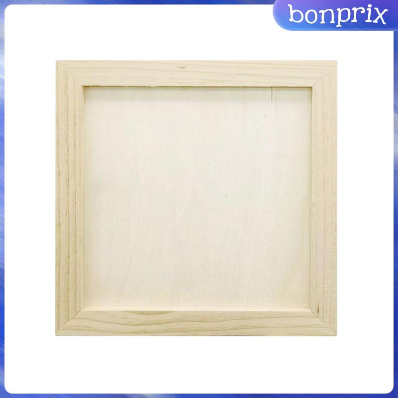 Khung Ảnh Bằng Gỗ Trơn Họa Tiết Hoa Khô DIY