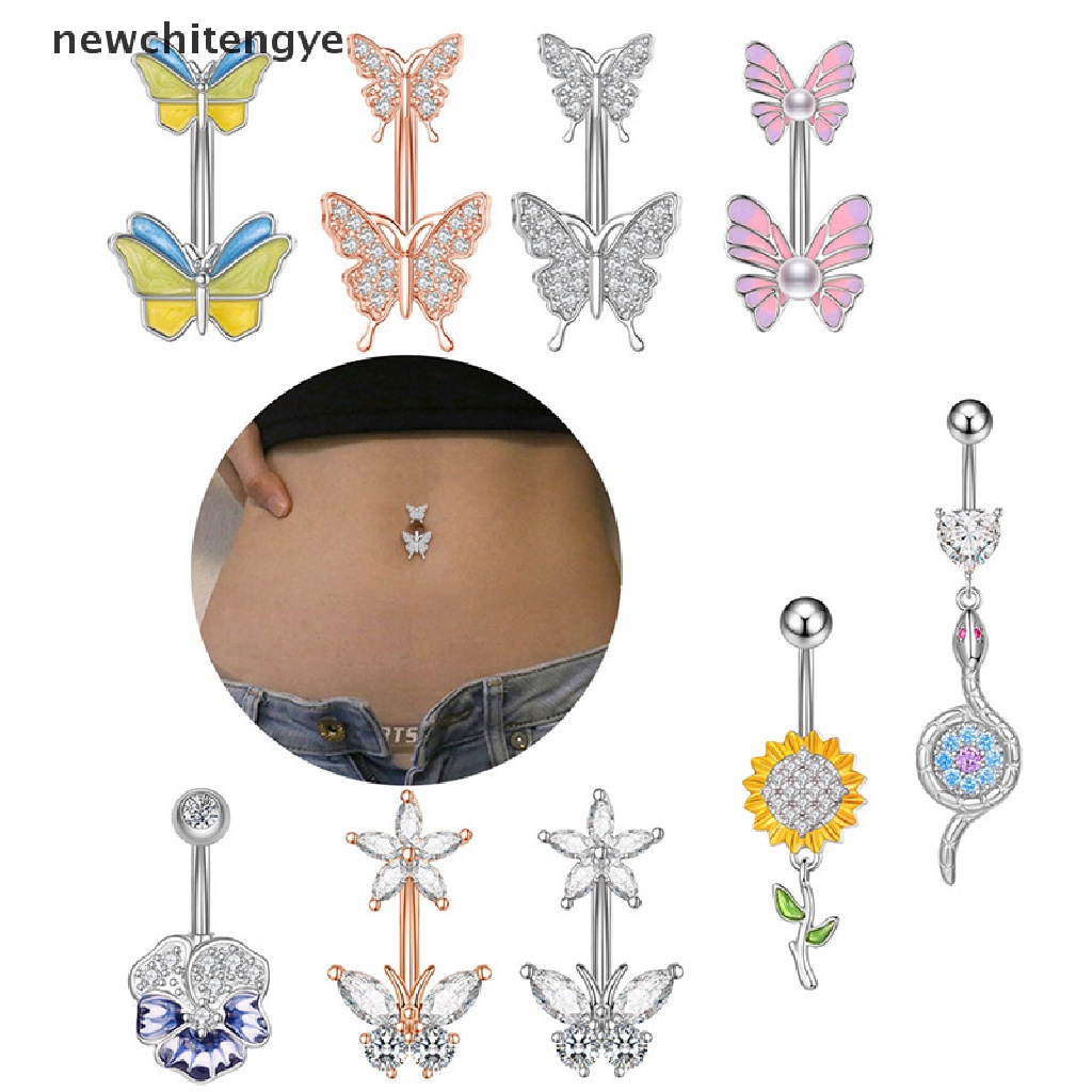 Khuyên RốN HìNh BướM ĐíNh Đá Xinh XắN