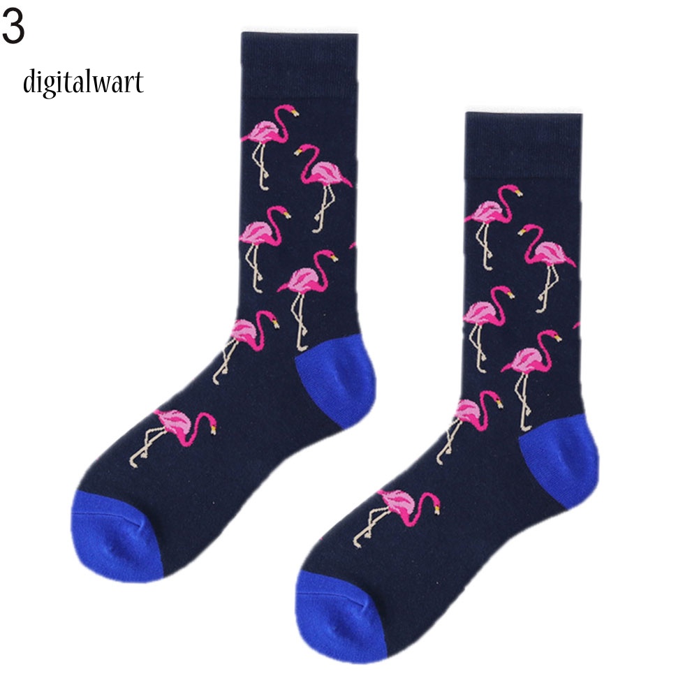 Kỹ Thuật Số| Vớ Cotton Thể Thao Thoáng Khí In Họa Tiết Hoạt Hình Chim Hồng Hạc / Heo Đơn Giản Cho