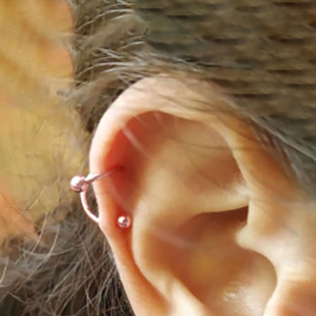 Bộ 5 Khuyên Mũi Bằng Thép Không Gỉ Đính Đá Lấp Lánh Thời Trang