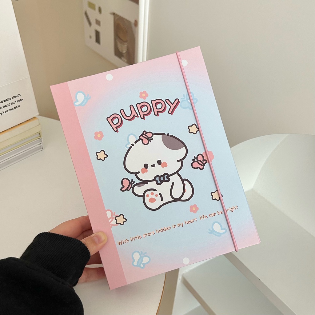 Album Ảnh Polaroid Khổ A5 Họa Tiết Hoạt Hình Cún Con Dễ Thương