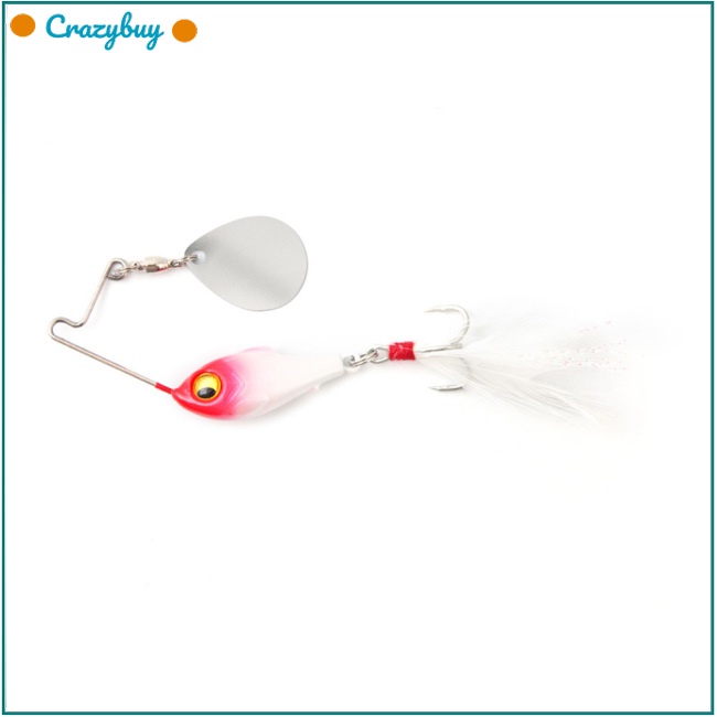 CR Compound Rotating Fishing  Lure Baits 3d Fish-shaped Three Feather Hook Perch Hmyy Mouth False Baits