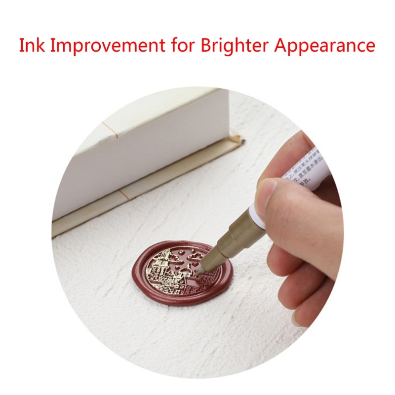 Bút Sáp Đánh Dấu Niêm Phong Bì Thư Bằng Kim Loại Nhiều Màu Sắc