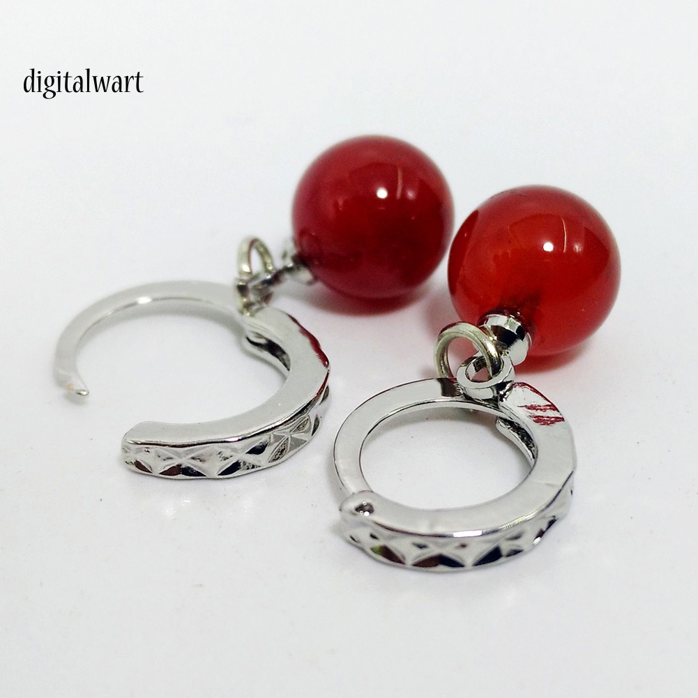 Kỹ Thuật Số| Bông Tai Dáng Dài Đính Đá Mã Não Đỏ / Đen Thời Trang Dự Tiệc Cho Nữ