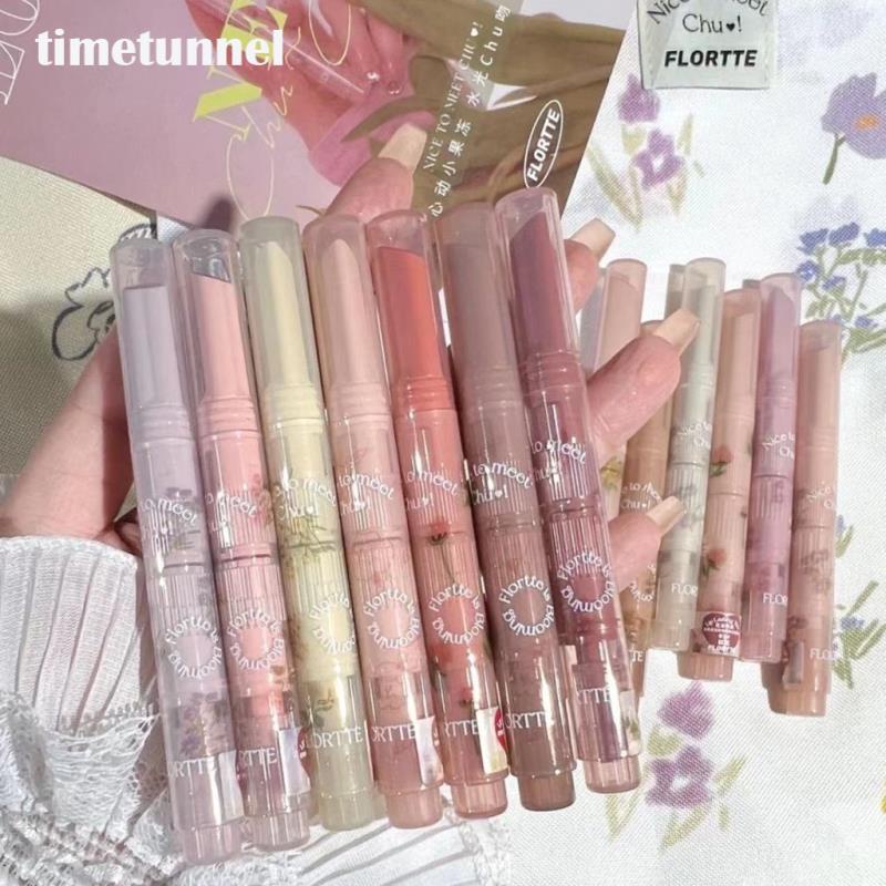 Son Môi Dưỡng Ẩm Chống Thấm Nước Dạng Thạch Phối Hình Trái Tim Xinh Xắn timetunnel