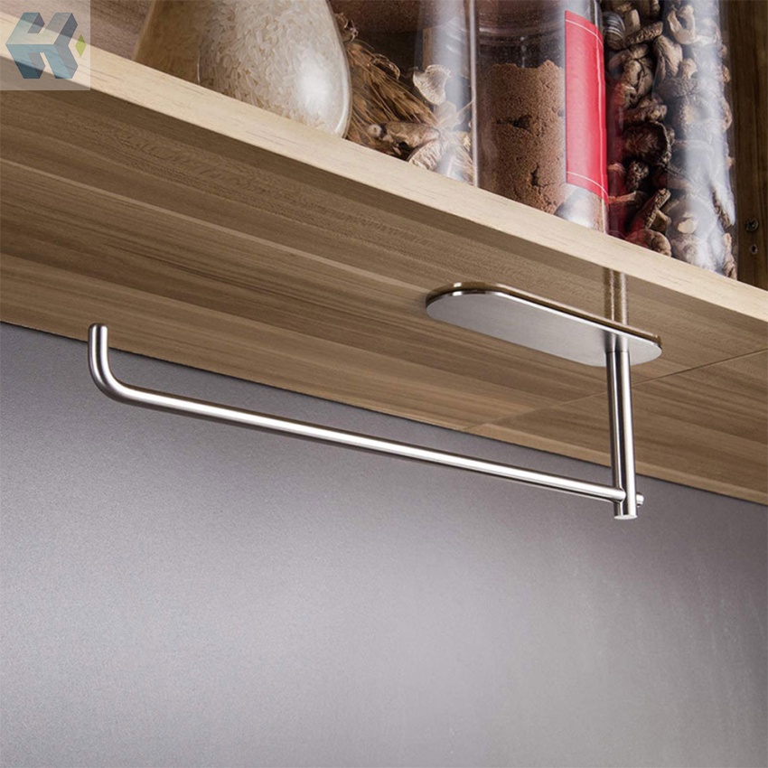 Giá Đỡ Cuộn Giấy Vệ Sinh Gắn Tường Không Cần Khoan Tiện Dụng Cho Phòng Tắm / Nhà Bếp