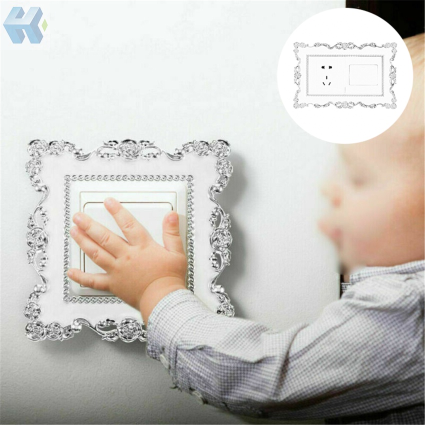 Miếng Dán Trang Trí Bảng Công Tắc Đèn Bằng Nhựa Resin Sang Trọng