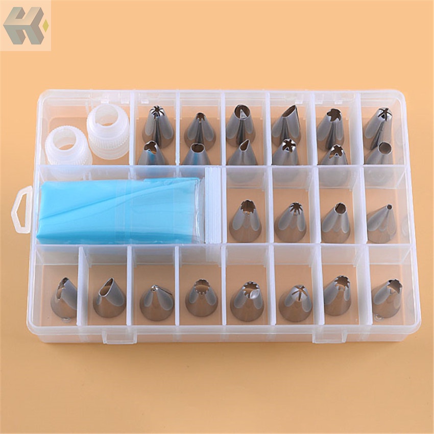 Bộ 24 Đuôi Bắt Bông Kem Trang Trí Bánh