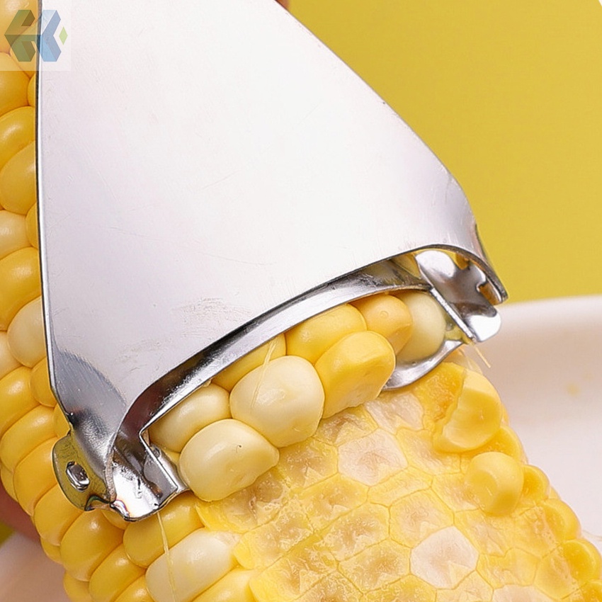 Dụng Cụ Tách Hạt Bắp Bằng Thép Không Gỉ Với Tay Cầm Tiện Dụng Cho Nhà Bếp