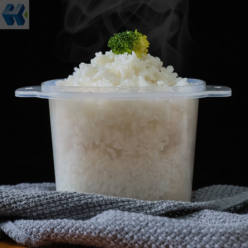 Nồi Hấp Đa Năng 700ML Bằng PP Cấp Thực Phẩm Dùng Được Trong Lò Vi Sóng