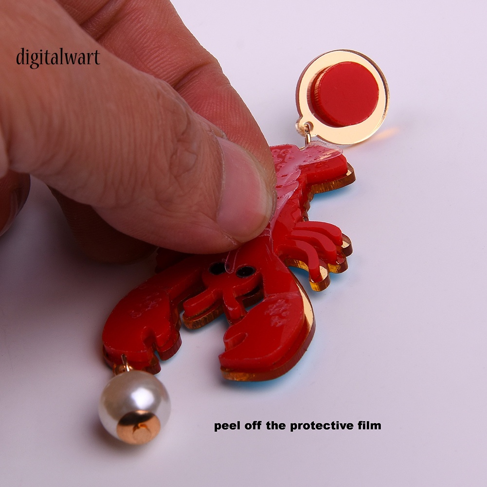 Kỹ Thuật Số| Bông Tai Hình Bạch Tuộc Đính Ngọc Trai Giả Thời Trang