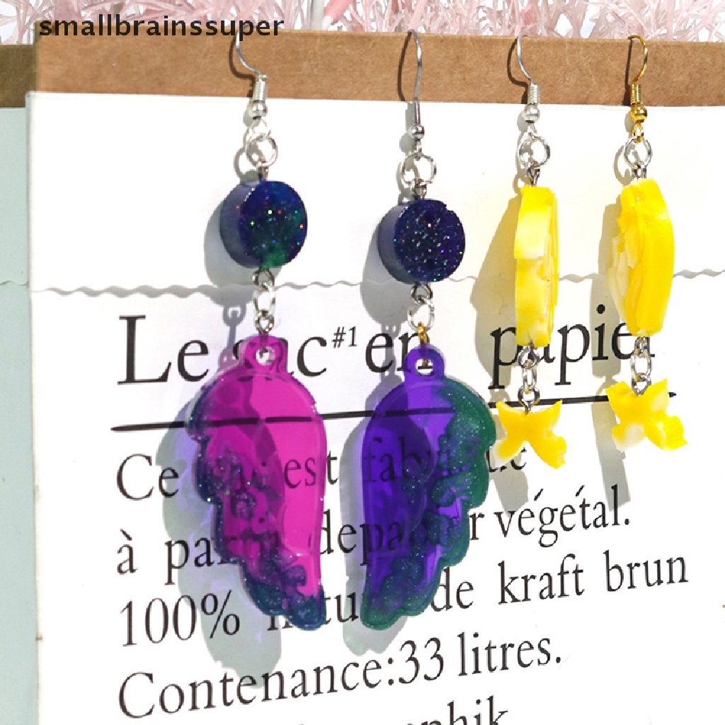 Khuôn Silicon Làm Mặt Dây Chuyền / Móc Khóa Hình Bướm / Lông Vũ Bằng Resin DIY