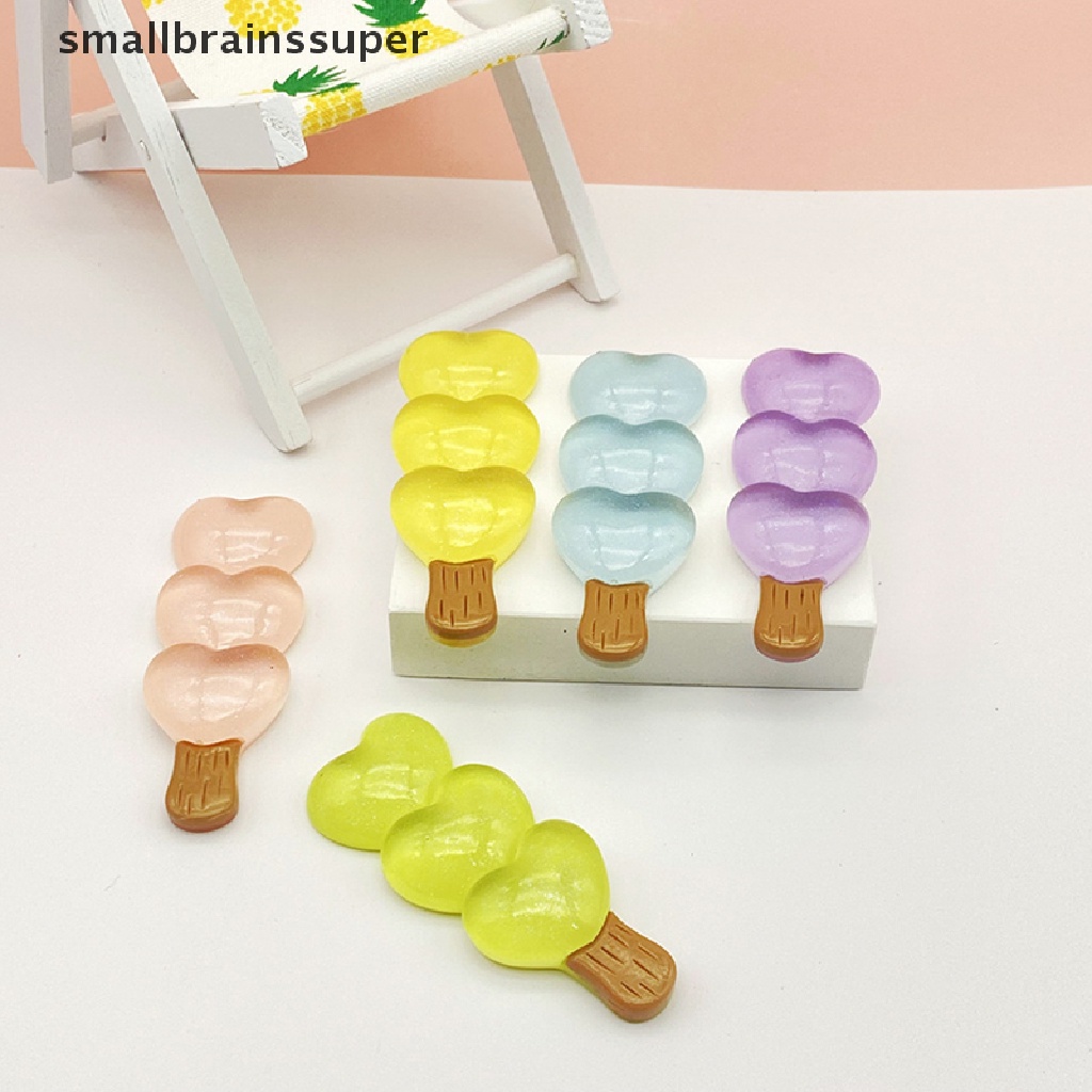 Bộ 2 Mô Hình Trái Tim Mini Bằng Nhựa Phát Quang Trang Trí Vườn Nhà / Làm Trang Sức Crafg Ch SBS