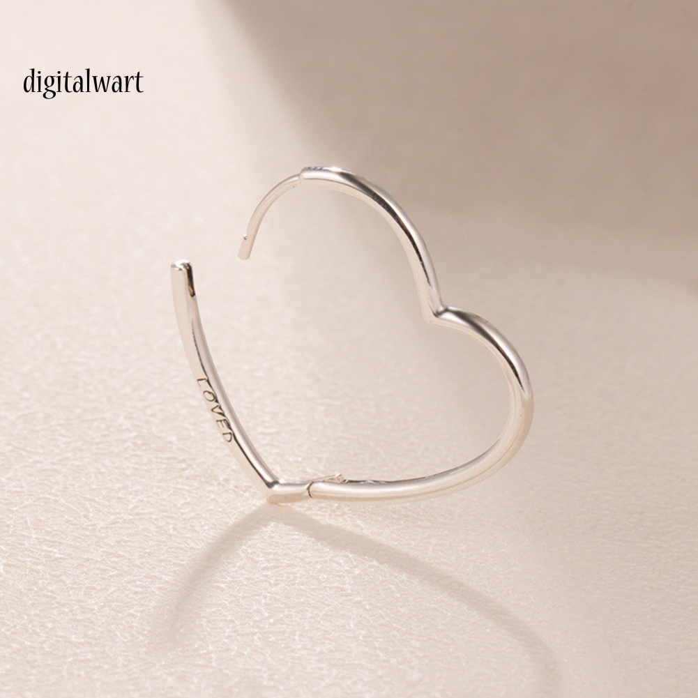 Kỹ Thuật Số| Khuyên Tai Kim Loại Hình Trái Tim Thời Trang Cho Nữ