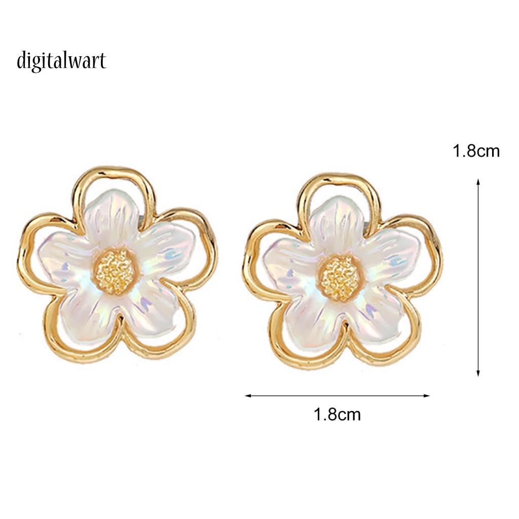 Kỹ Thuật Số| 1 Đôi Bông Tai Hình Hoa Ngọt Ngào Dễ Phối Đồ