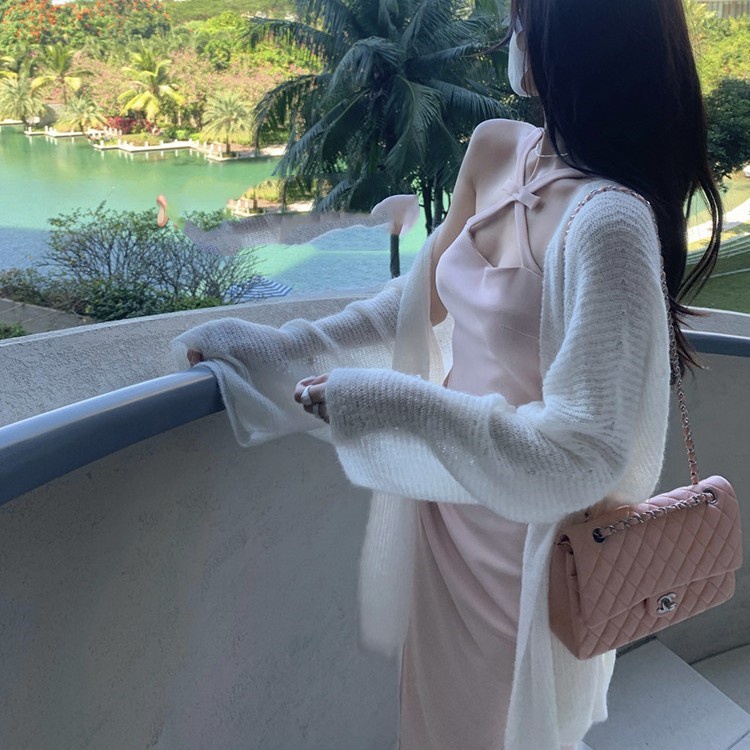 Áo cardigan Dệt Kim Tay Dài Dáng Rộng Thời Trang Mùa Xuân Cho Nữ