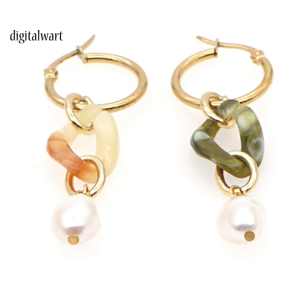 Kỹ Thuật Số| 1 Đôi Bông Tai Dài Đính Ngọc Trai Nhân Tạo Phong Cách Baroque Tinh Tế Thời Trang Dự Tiệc