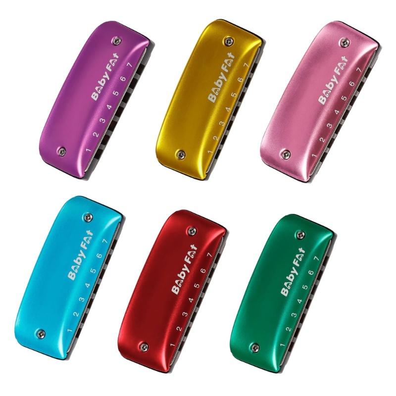Kèn Harmonica Mini 7 Lỗ Có Dây Buộc Làm Quà Tặng Sinh Nhật Cho Bé