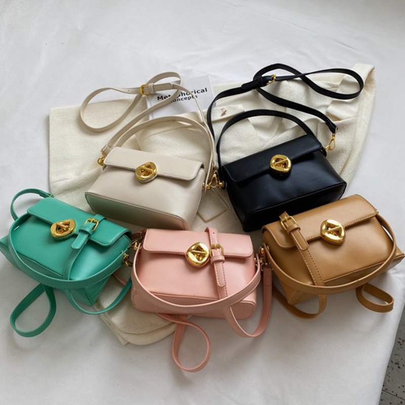 Túi Đeo Chéo Hình Vuông Có Móc Khóa Thời Trang Cao Cấp Dành Cho Nữ