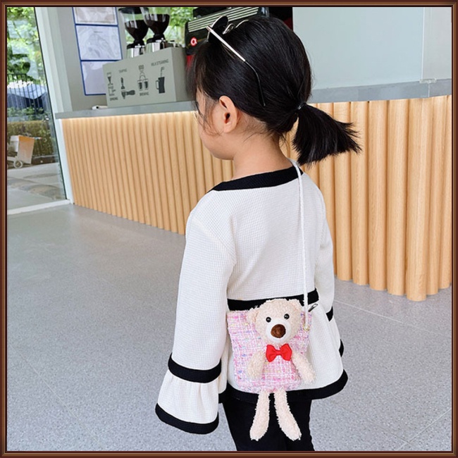 Túi Đeo Chéo Mini Hình Búp Bê Dễ Thương Thời Trang Cho Bé Gái