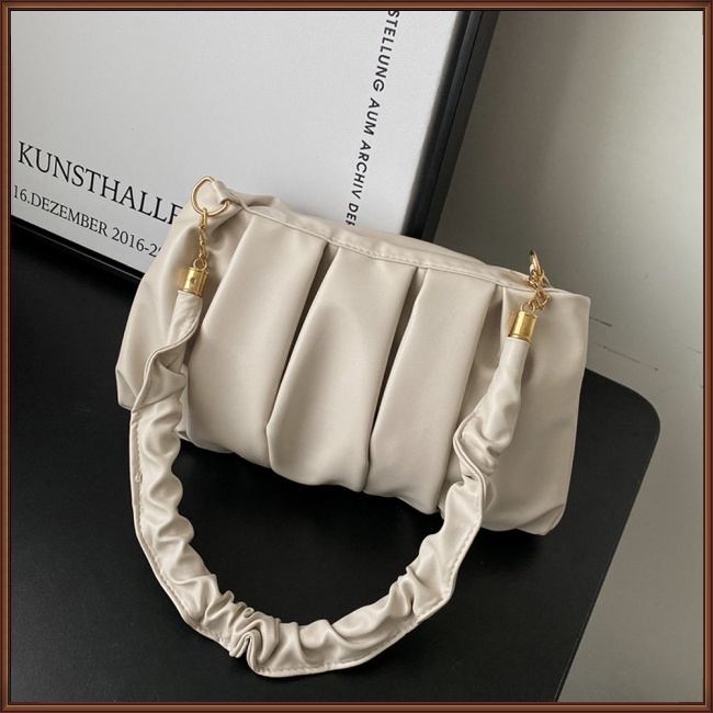 Túi Xách Đeo Vai Giả Da Dáng Vuông Màu Trơn Phối Khóa Kéo Thời Trang Cho Nữ