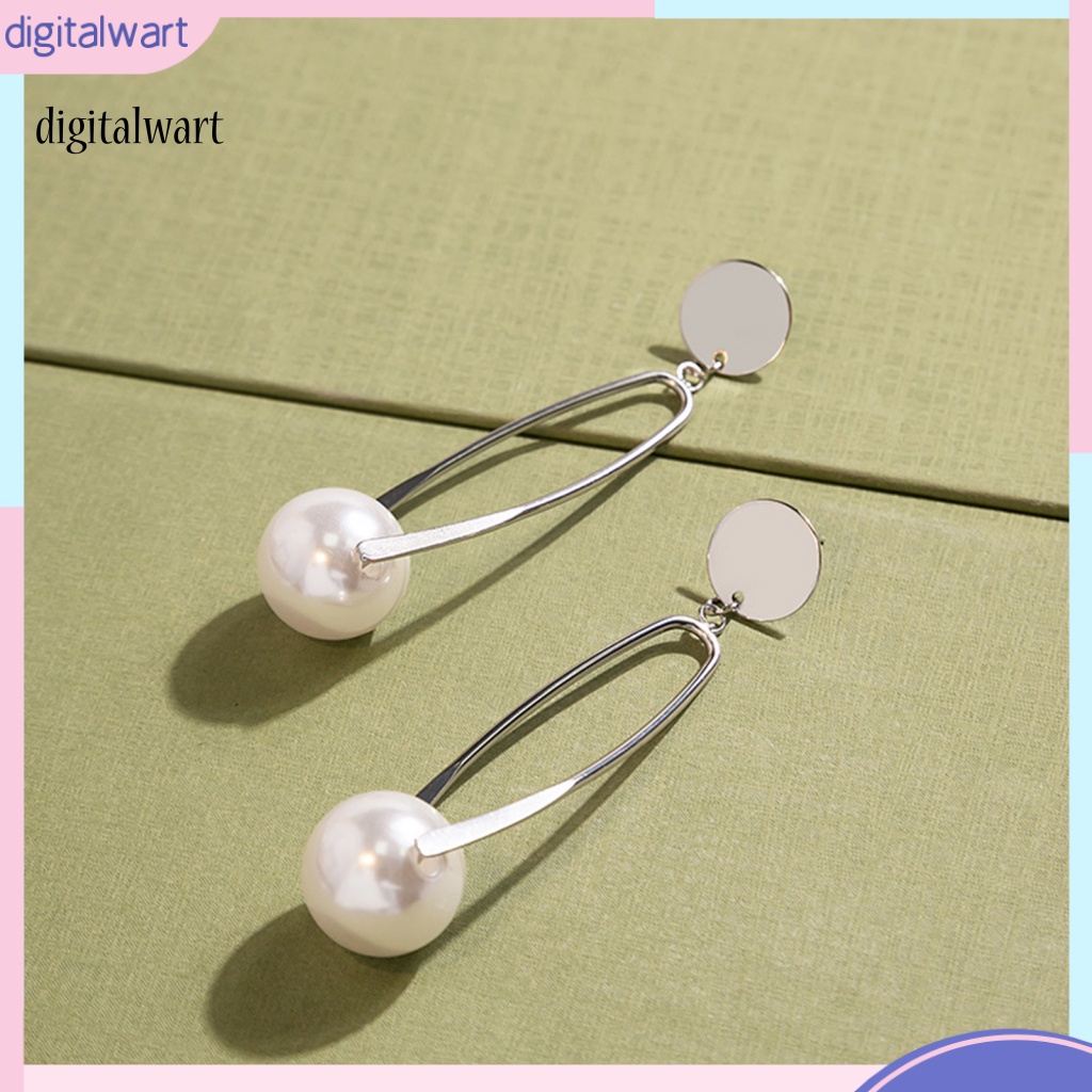 Kỹ Thuật Số| 1 Đôi Bông Tai Dáng Dài Đính Ngọc Trai Nhân Tạo Thời Trang Dành Cho Nữ