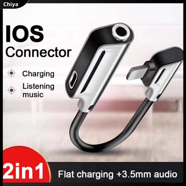 Dây Cáp Chia Âm Thanh 2 Trong 1 Cho Ios 14 Trên 8 Pin Sang Jack Aux 3.5mm