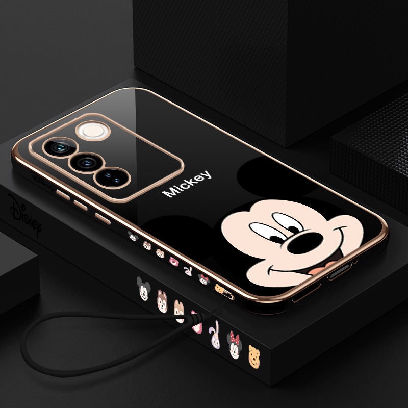 Ốp Điện Thoại Viền Vuông In Hình Mickey Cho Xiaomi 12T Pro Mi 12 Lite 12 Pro