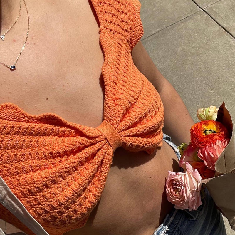 DUNEA Áo Thun Nữ Ngắn Tay Cổ Chữ V Khoét Sâu Gợi Cảm Y2K Màu Sắc Thời Trang