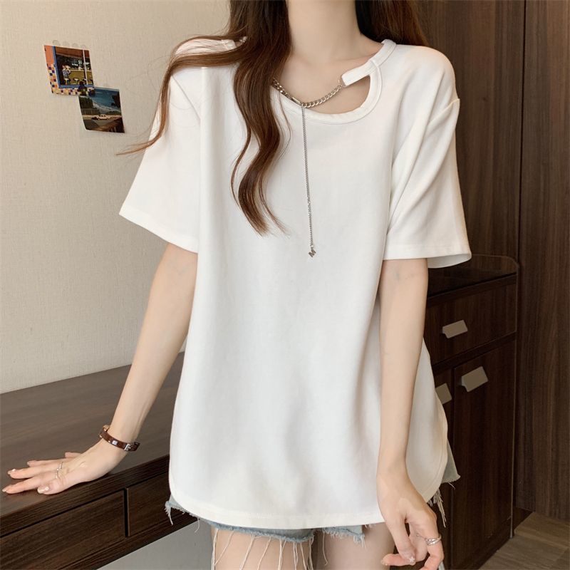 Áo Croptop Phối Dây Xích Thời Trang Mùa Hè 2023 Cho Nữ