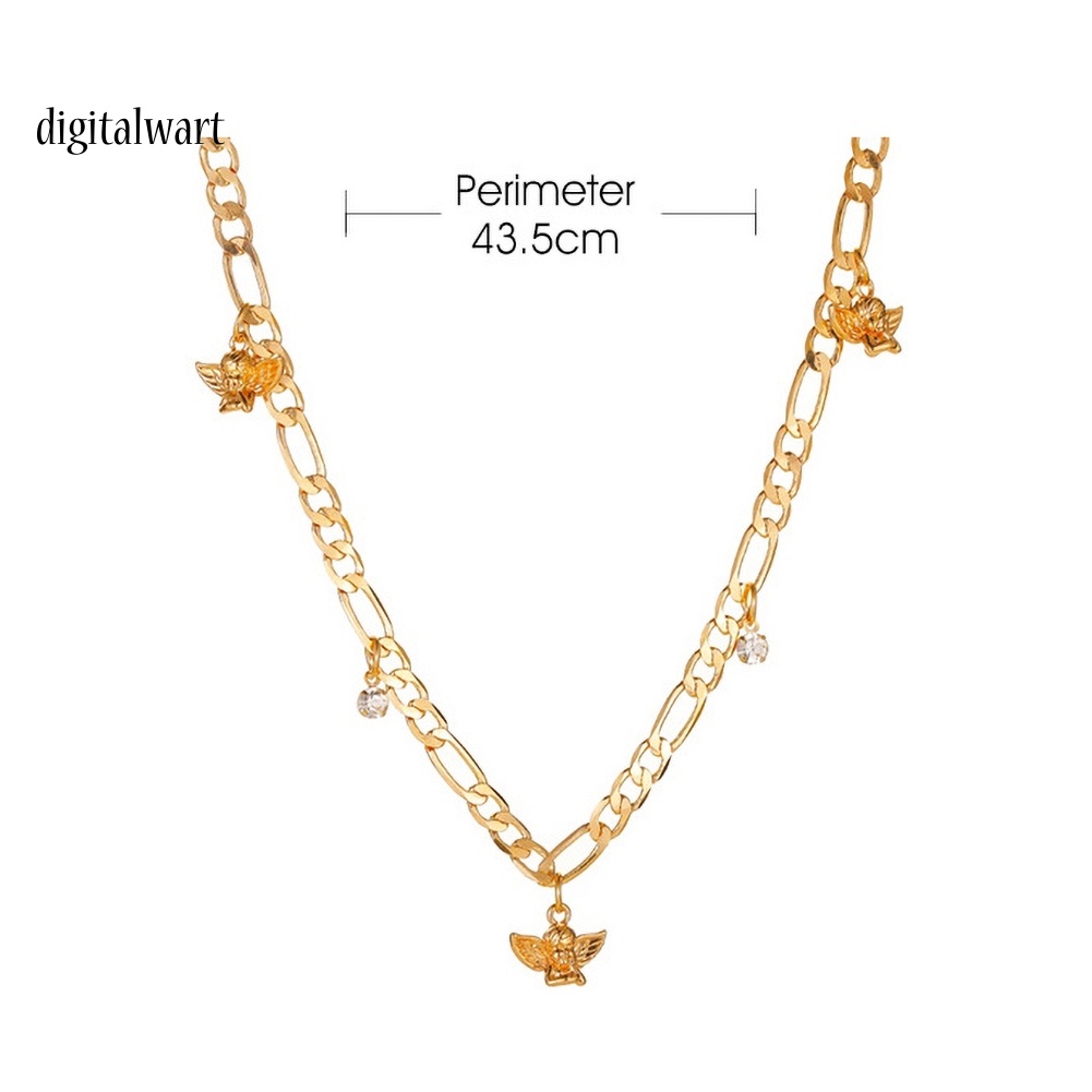 Kỹ Thuật Số| Vòng cổ Choker Mặt Thiên Thần Nhỏ Dễ Thương Sáng Tạo