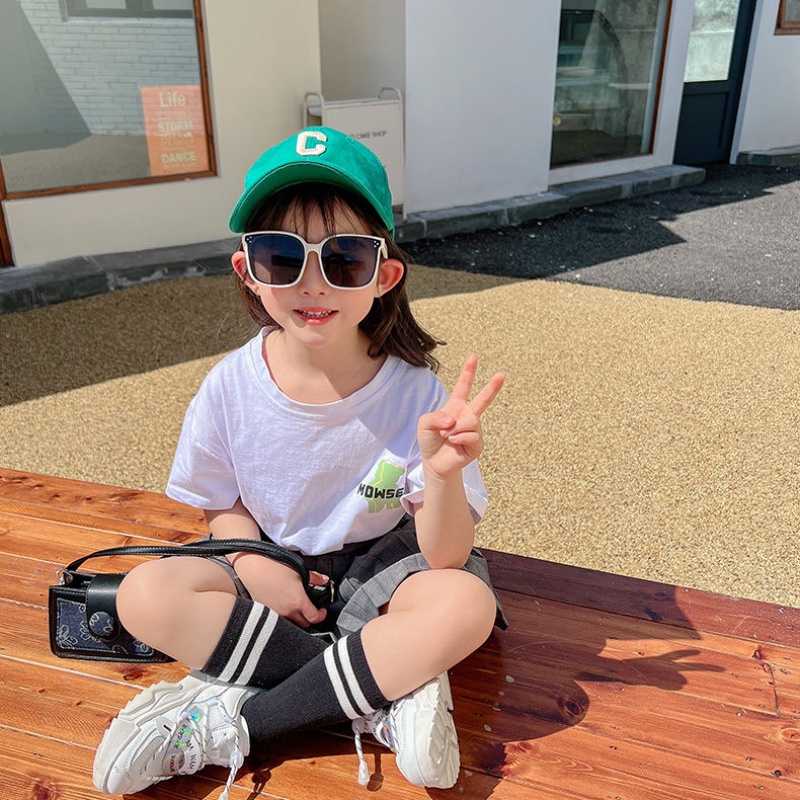 Mũ Lưỡi Trai Màu Trơn Thêu Chữ Thời Trang Cho Bé