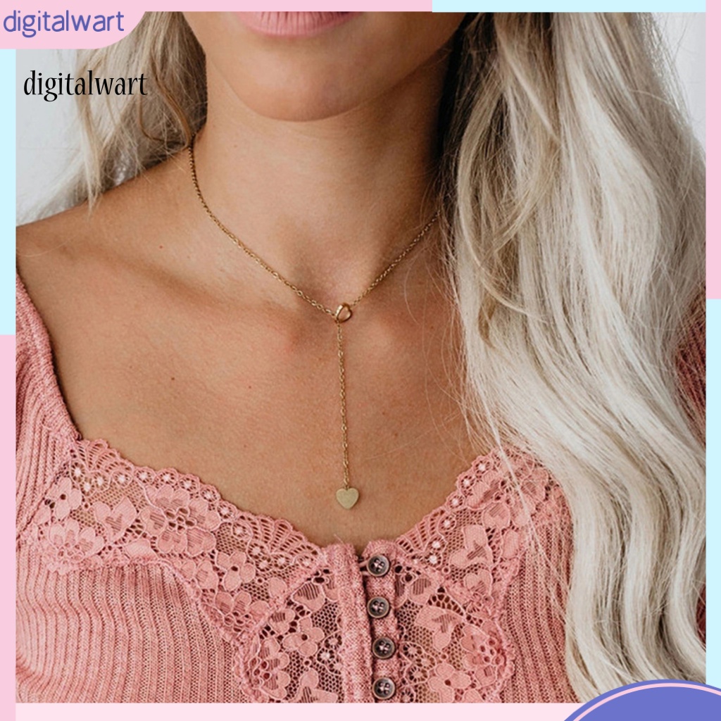 Kỹ Thuật Số| Vòng cổ Hợp Kim Mặt Hình Trái Tim Thiết Kế Ấn Tượng