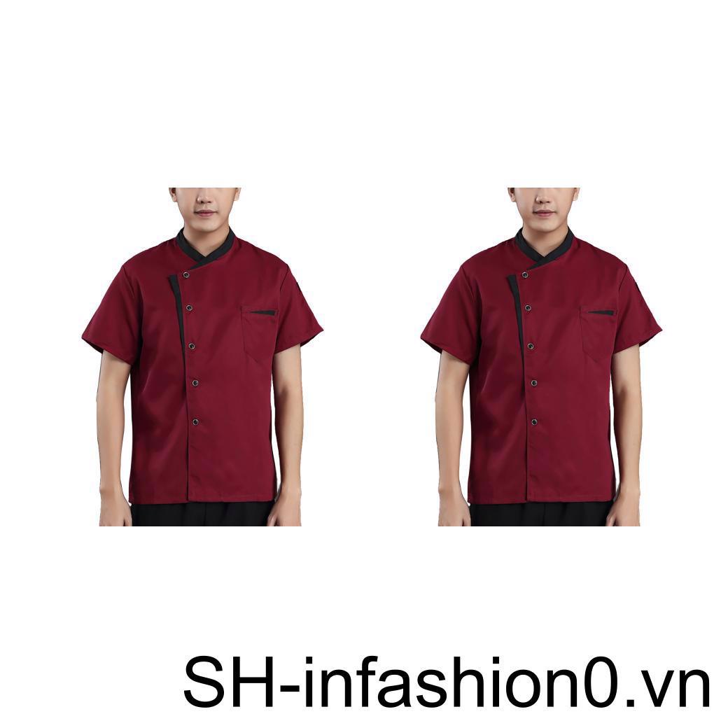 Áo Đồng Phục Đầu Bếp Tay Ngắn 1 / 2