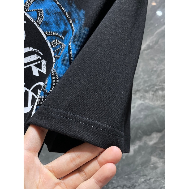 Chr8come8- Áo Tay Ngắn Mũi Khoan Chéo Y4Esyhfabric Chất Liệu Thân Thiện Với Môi Trường Cao Cấp Bảo Vệ Môi Trường