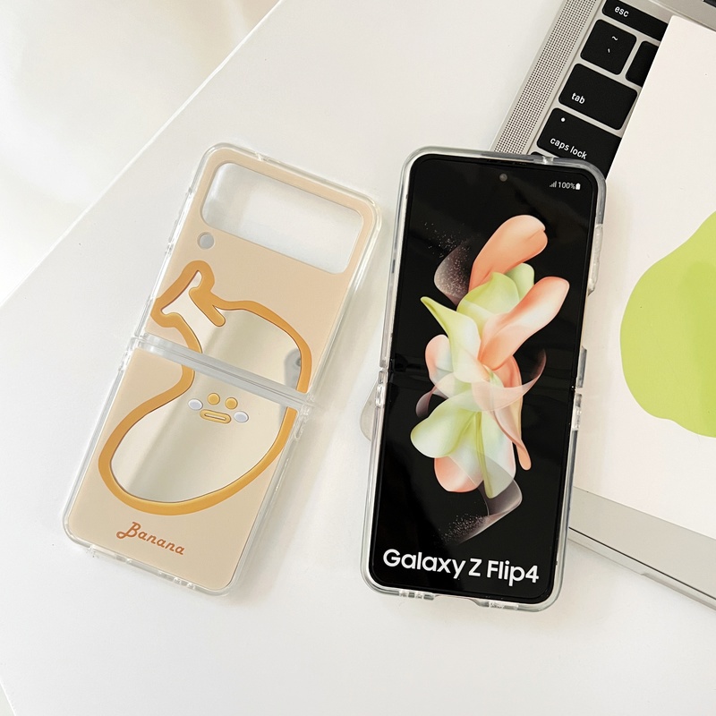 Ốp Điện Thoại Tpu Mềm Trong Suốt Họa Tiết Trái Cây Cho samsung Galaxy Z Flip 4 3 4 / 5G