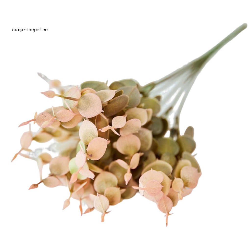 Nhánh Khuynh Diệp Nhựa Bạch Đàn Nhân Tạo Không Phai Màu Dễ Chăm Sóc Trang Trí Tiệc Cưới / SPA