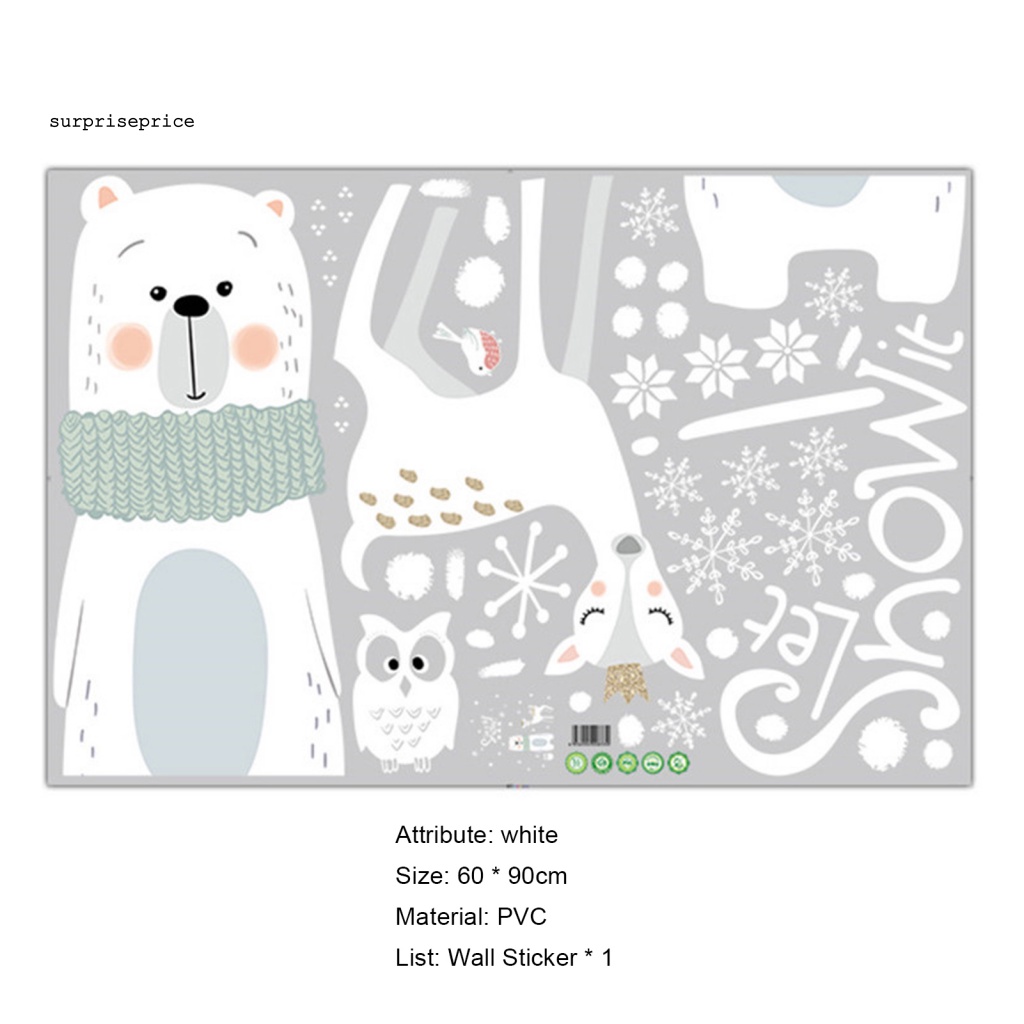 Sticker PVC Dán Cửa Sổ Tự Dính Họa Tiết Hoạt Hình Dễ Thương Bắt Mắt