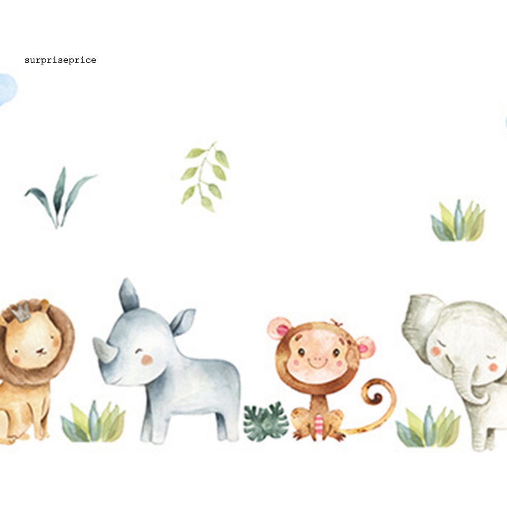 Set 2 Sticker Dán Tường PVC Không Đường Viền Họa Tiết Hoạt Hình Dễ Thương Trang Trí Nhà Cửa