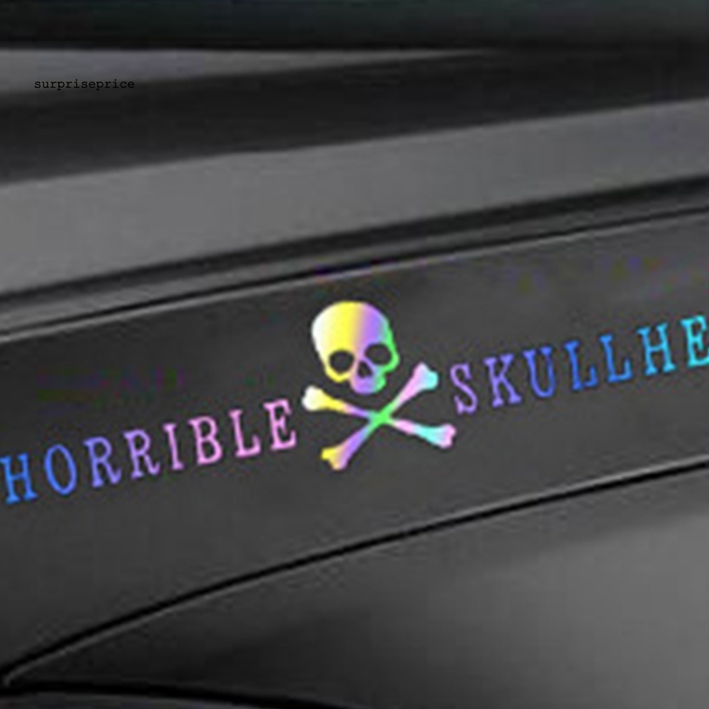 Sticker Phản Quang Dán Trang Trí Xe Hơi Hình Vương Miện / Đầu Lâu / Dù