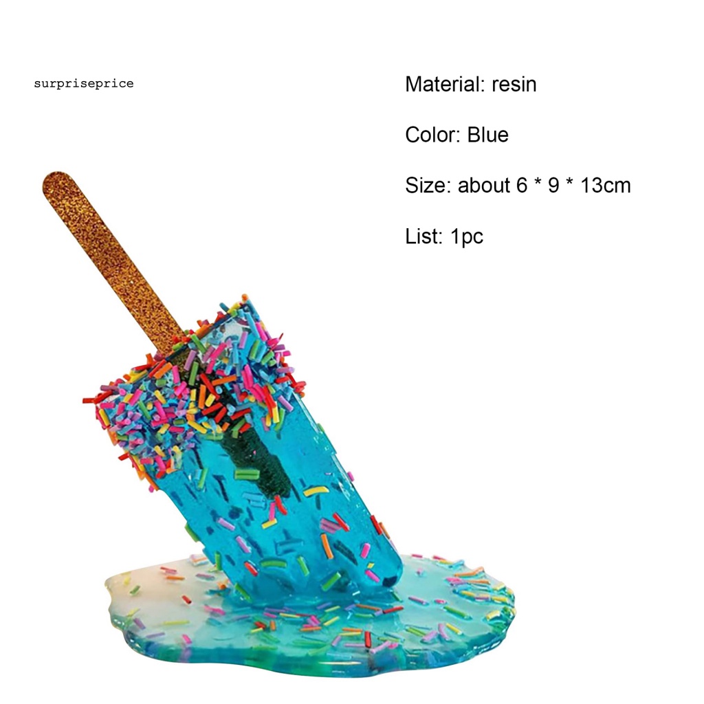 Spa Tượng Nhựa Resin Hình Que Kem Hoạt Hình Nghệ Thuật Sáng Tạo Tráng Miệng Chống Thấm Nước Quà Tặng
